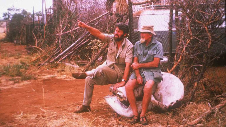 Bill Travers and George Adamson