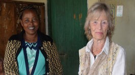 A photo of Mary Mutua standing with Virginia McKenna