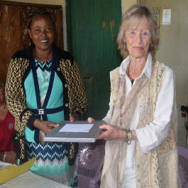 Mary Mutua pictured standing with Virginia McKenna