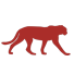 Red cheetah icon