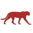 Red cheetah icon