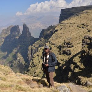 Getachew Assefa Takele in the mountains