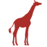 Red giraffe icon