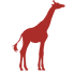 Red giraffe icon