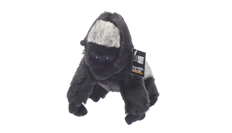 A gorilla soft toy