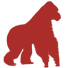 Red gorilla icon