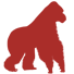 Red gorilla icon