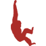 Red orangutan icon
