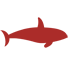 Red orca icon