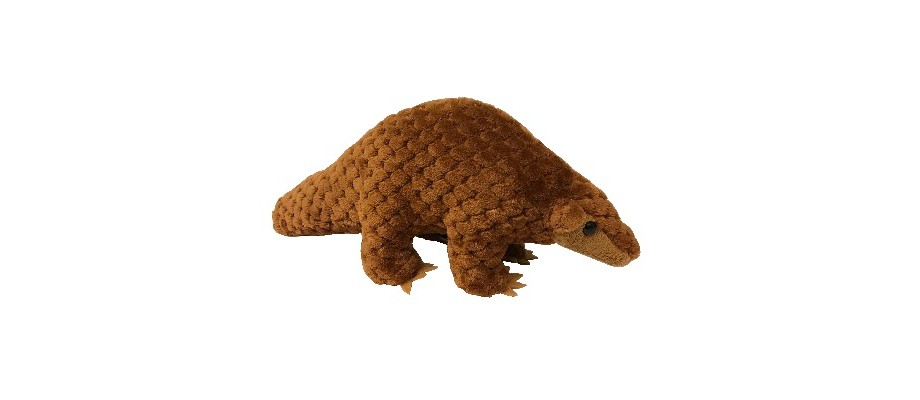 A cuddly pangolin toy