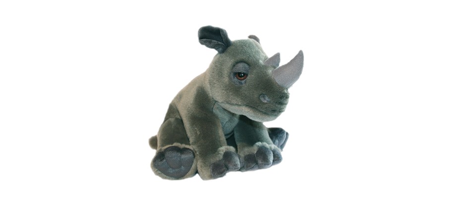 A rhino cuddly toy