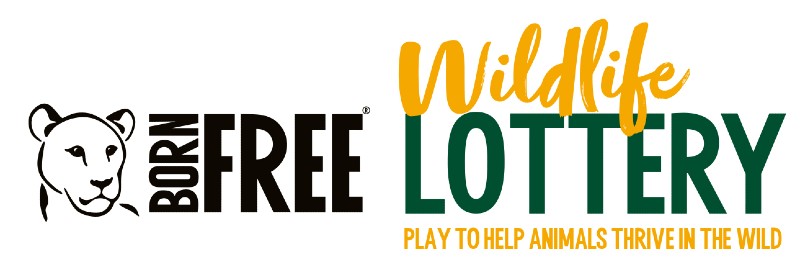 Born Free logo and Wildlife Lottery logo side by side