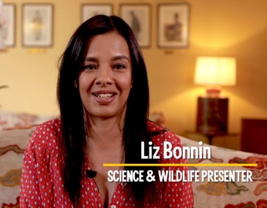 A headshot of Liz Bonnin