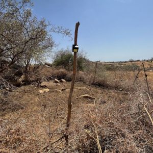 Predator-deterrent light installed around a boma in Meru.