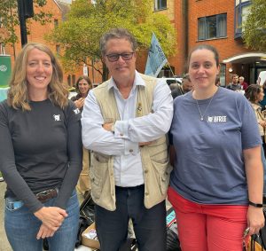 Nikki, with our Executive President, Will Travers – whose passionate speech electrified the crowd – and our Head of Education, Laura Gosset.