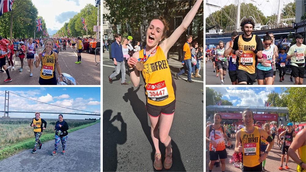 People running for Born Free wildlife charity