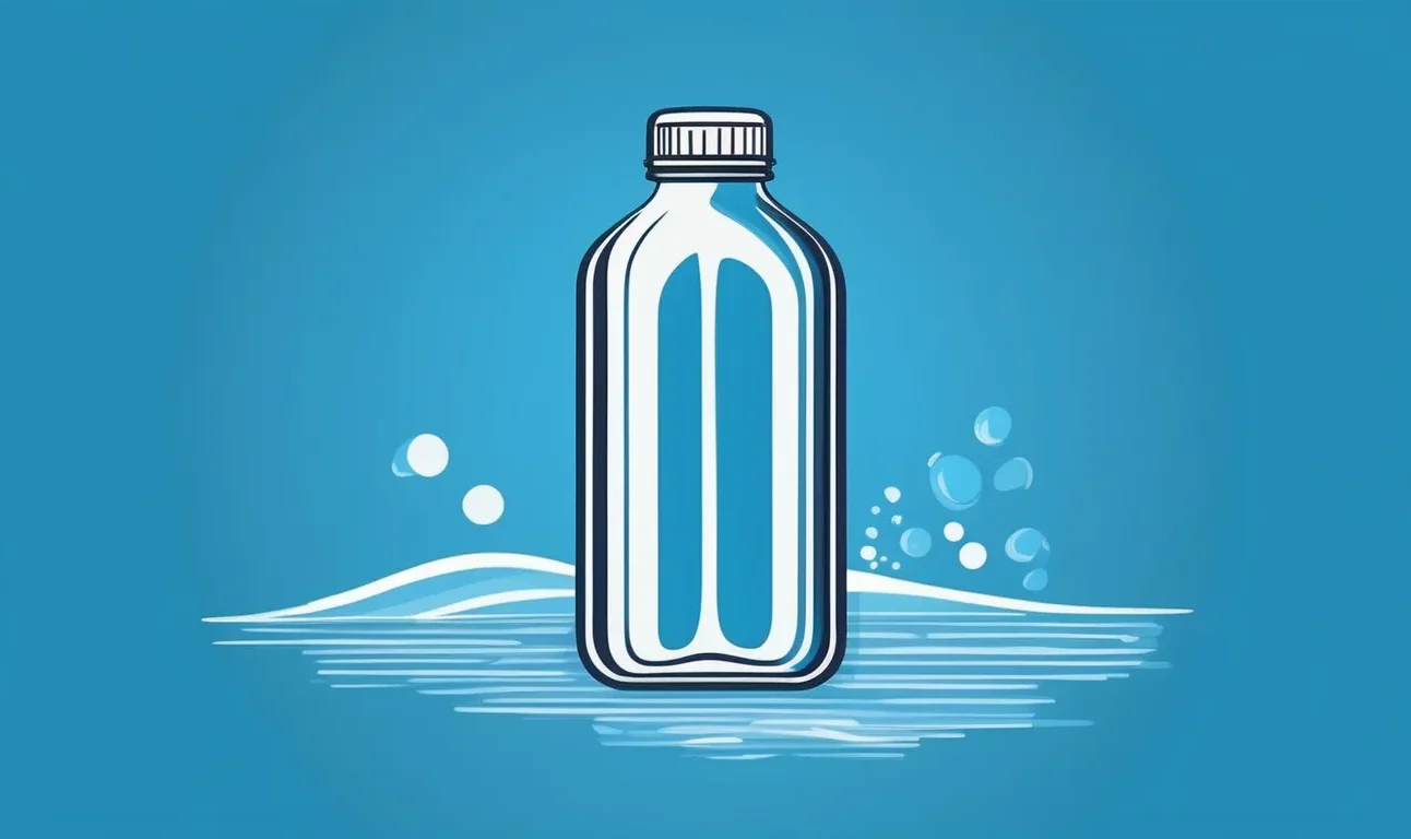 An illustration of a water bottle