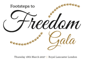 Footsteps to Freedom Gala logo 2027