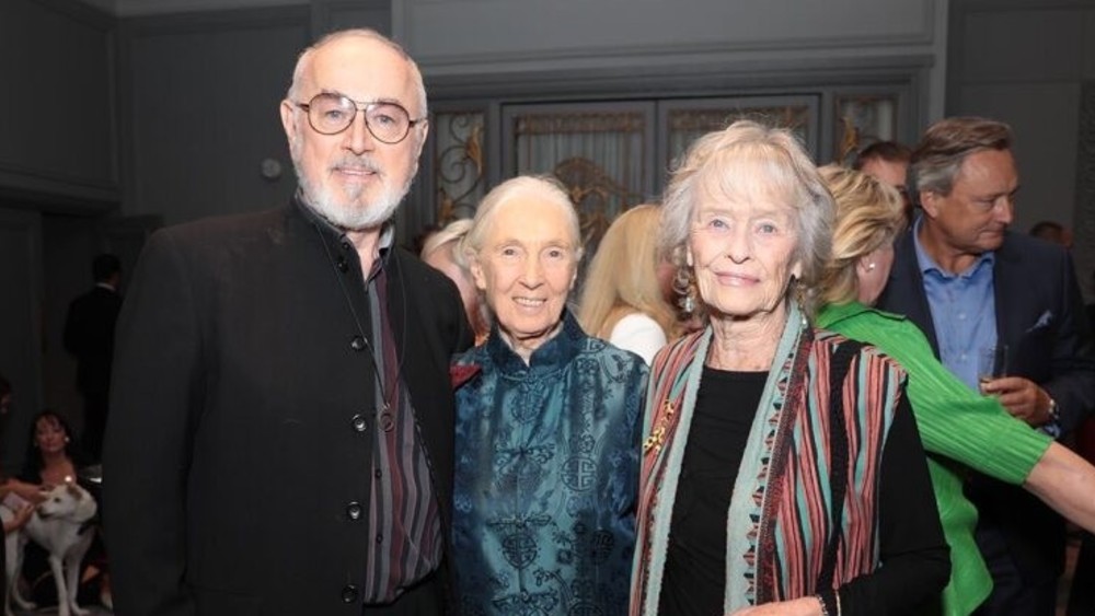 Peter Egan, Dame Jane Goodall and Dame Virginia McKenna at the Animal Hero Awards in 2018