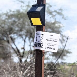 A predator deterrent light installed by Born Free